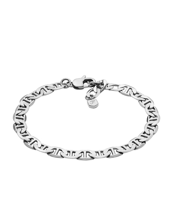 Fossil JA7239040 Silver-Tone Stainless Steel Bracelet