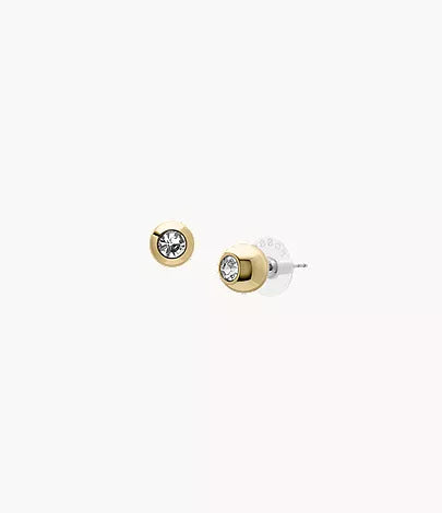 Fossil JA7251710 Gold-Tone Brass Stud Earrings
