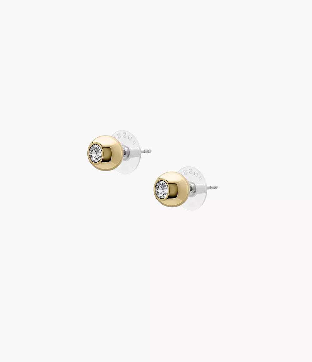 Fossil JA7251710 Gold-Tone Brass Stud Earrings