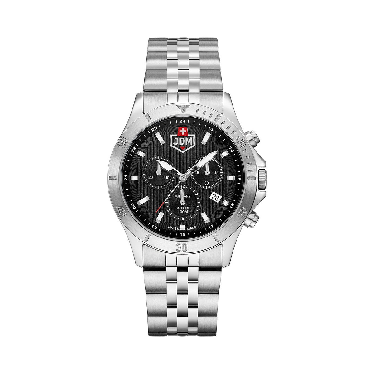 JDM Military Delta Chrono Men's 42mm Quartz Watch