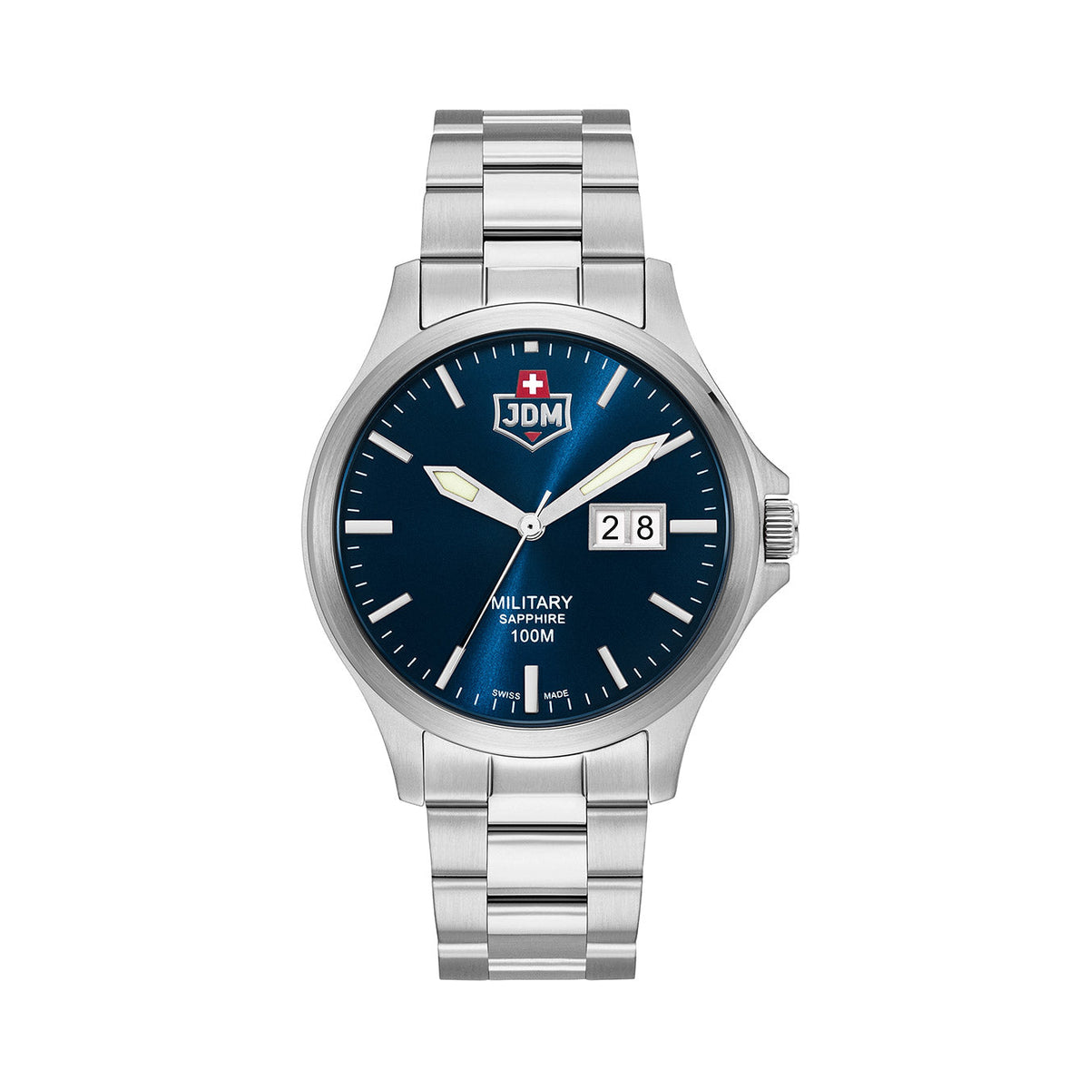 JDM Military Alpha Big Date Men's 42 mm Quartz Watch