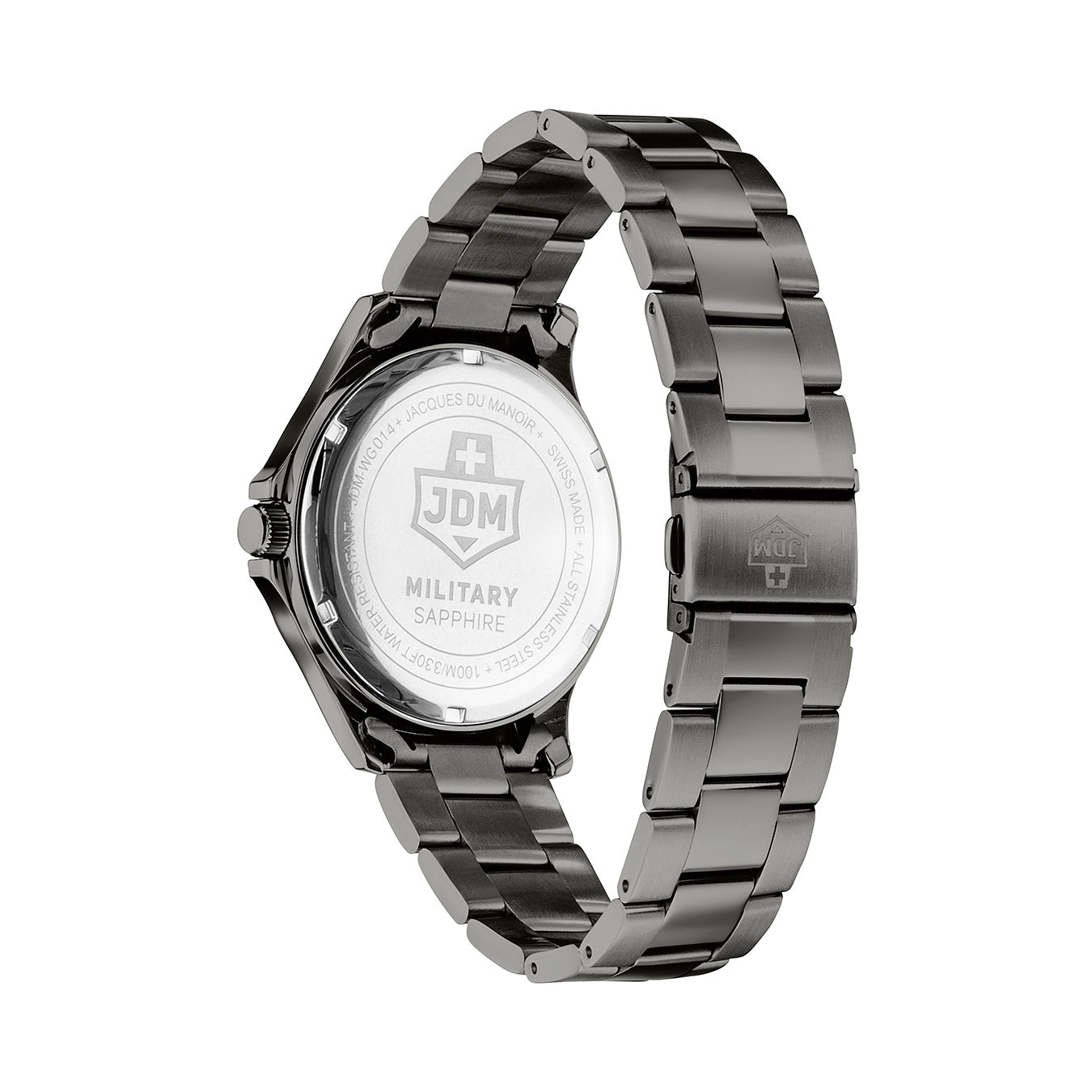 JDM Military Alpha Big Date JDM-WG014-05 42mm Swiss Quartz Men’s Watch