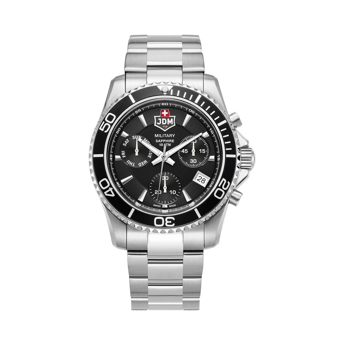 JDM Military Sierra Chrono Men's 43 mm Quartz Watch