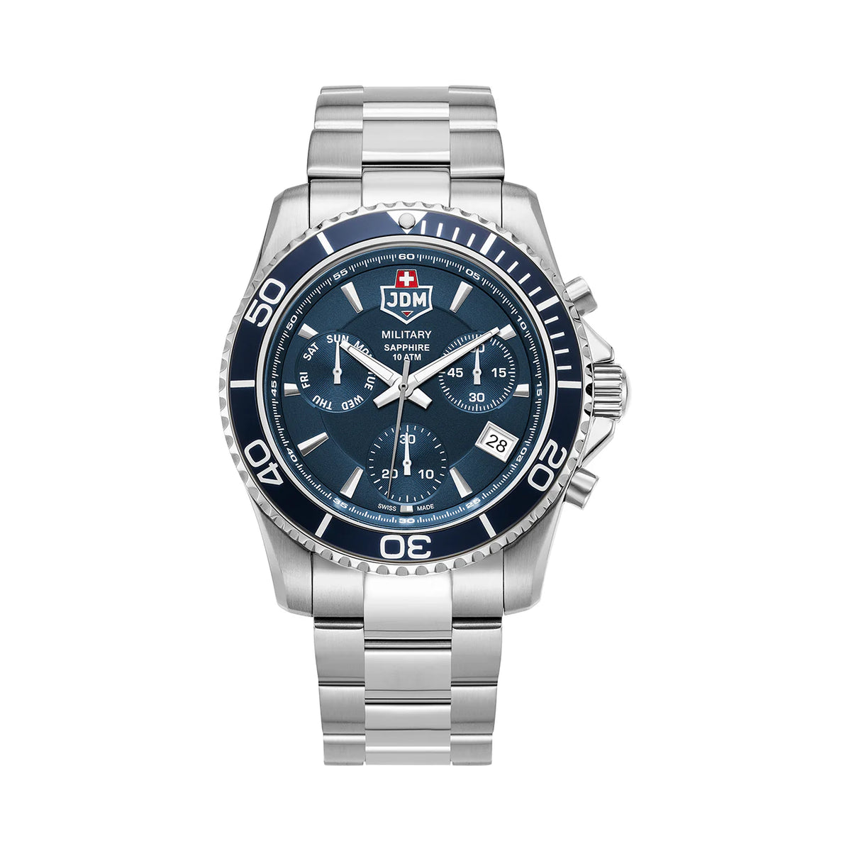 JDM Military Sierra Chrono Men's 43 mm Quartz Watch
