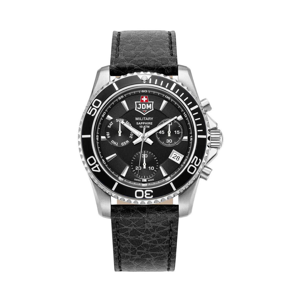 JDM Military Sierra Chrono JDM-WG019-05 43mm Swiss Quartz Men’s Chronograph Watch