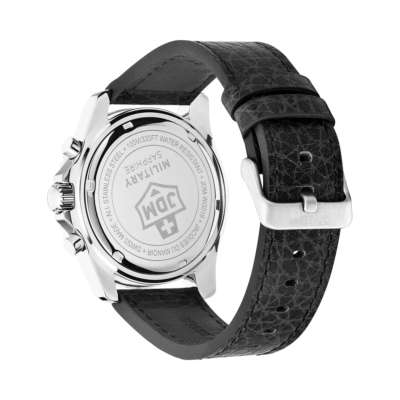 JDM Military Sierra Chrono JDM-WG019-05 43mm Swiss Quartz Men’s Chronograph Watch