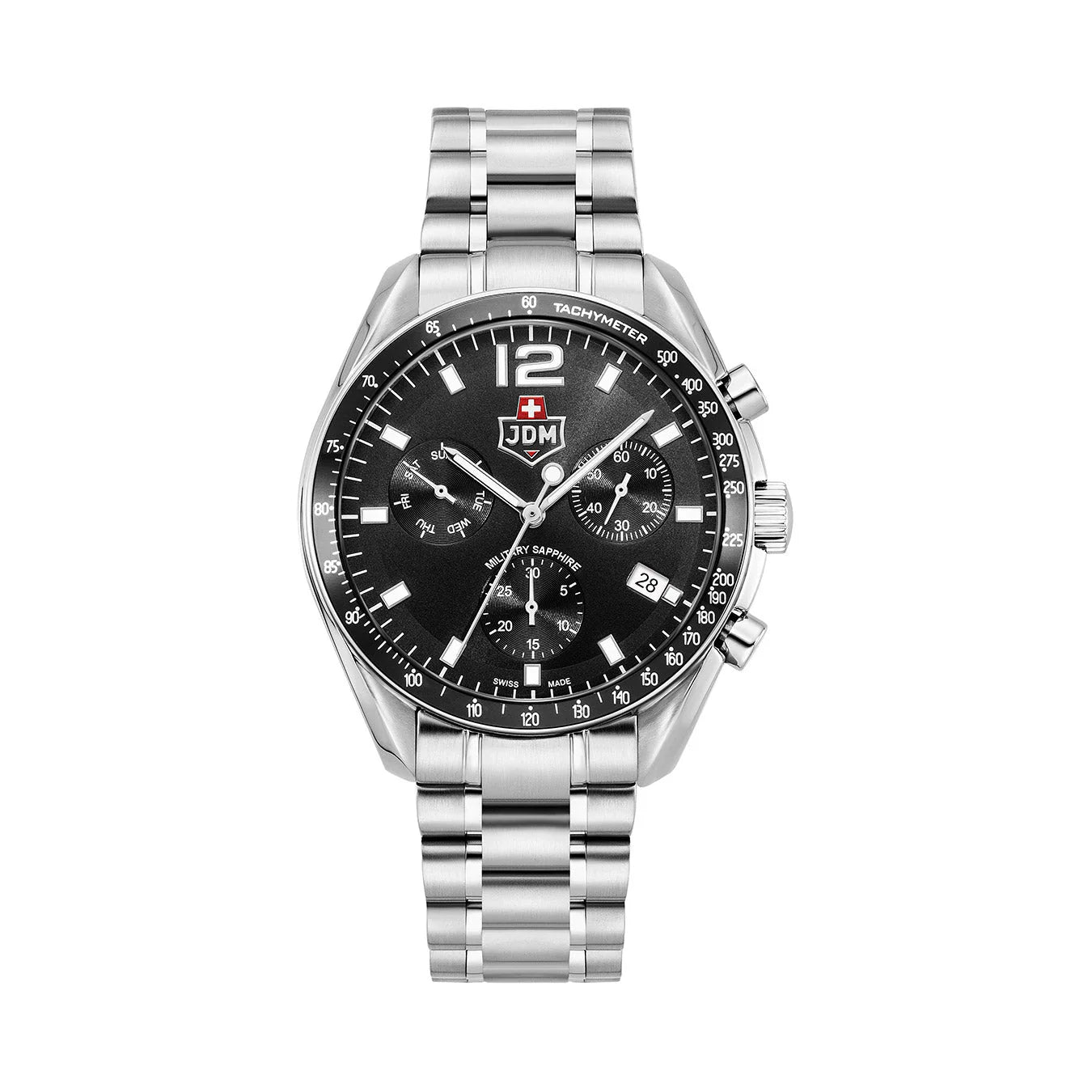 JDM Military Swiss Precision Men's 42 mm Quartz Watch