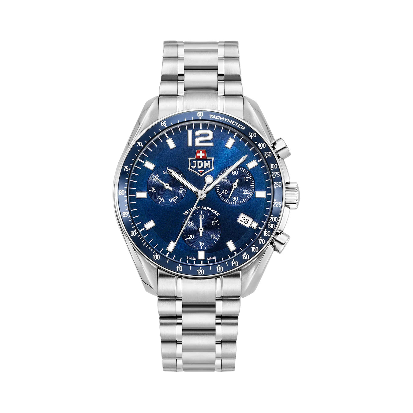 JDM Military Swiss Precision JDM-WG021-02 42mm Swiss Quartz Men’s Watch