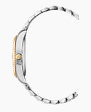 Jacques Du Manoir Inspiration Classic Two-Tone Ladies Watch JWG02202 – Swiss Made, 36mm, Gold-Tone Stainless Steel, Gold Dial, 5 ATM
