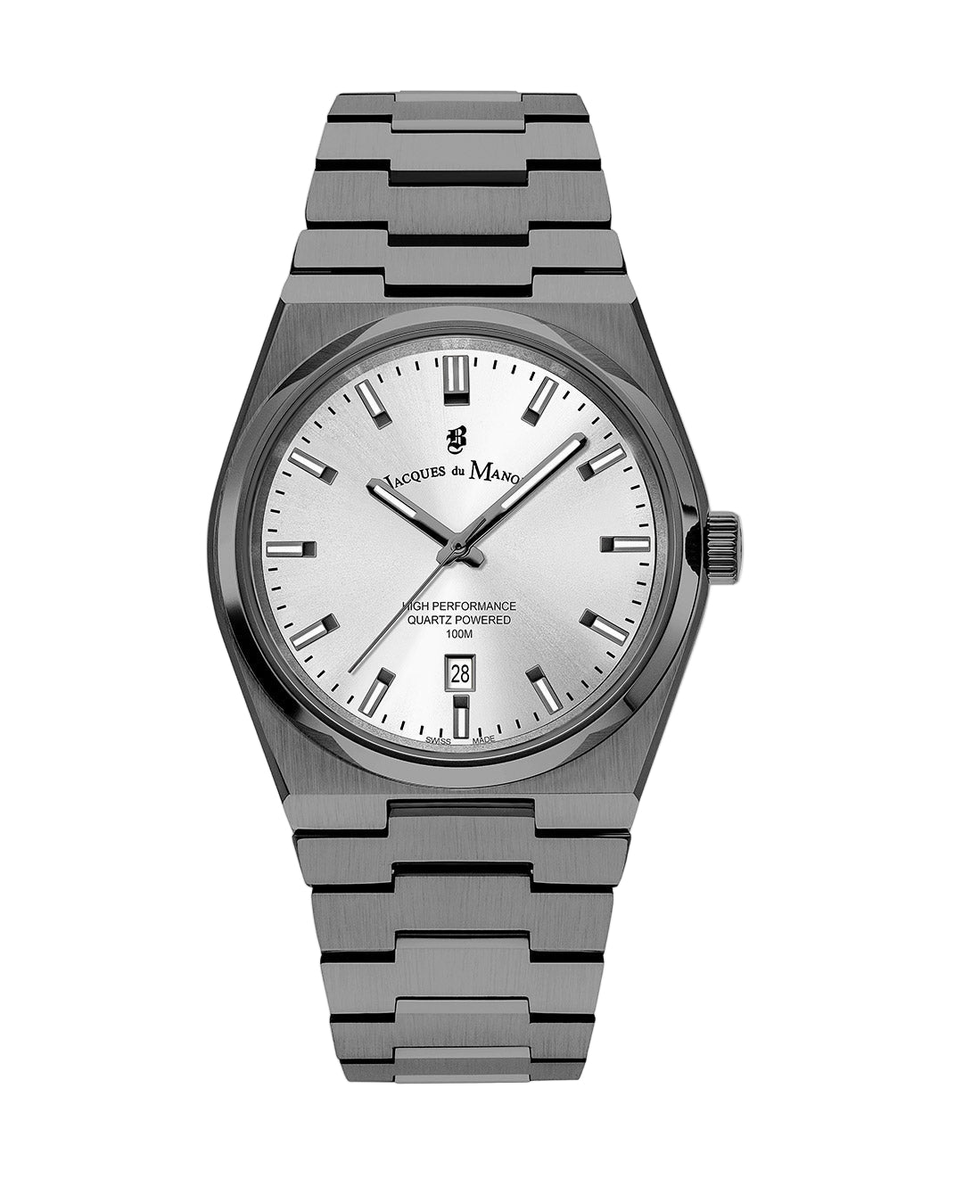 Jacques Du Manoir Horizon Gents Watch JWG03505 – Swiss Made, 41mm, Stainless Steel, Silver Dial, Quartz, 10 ATM