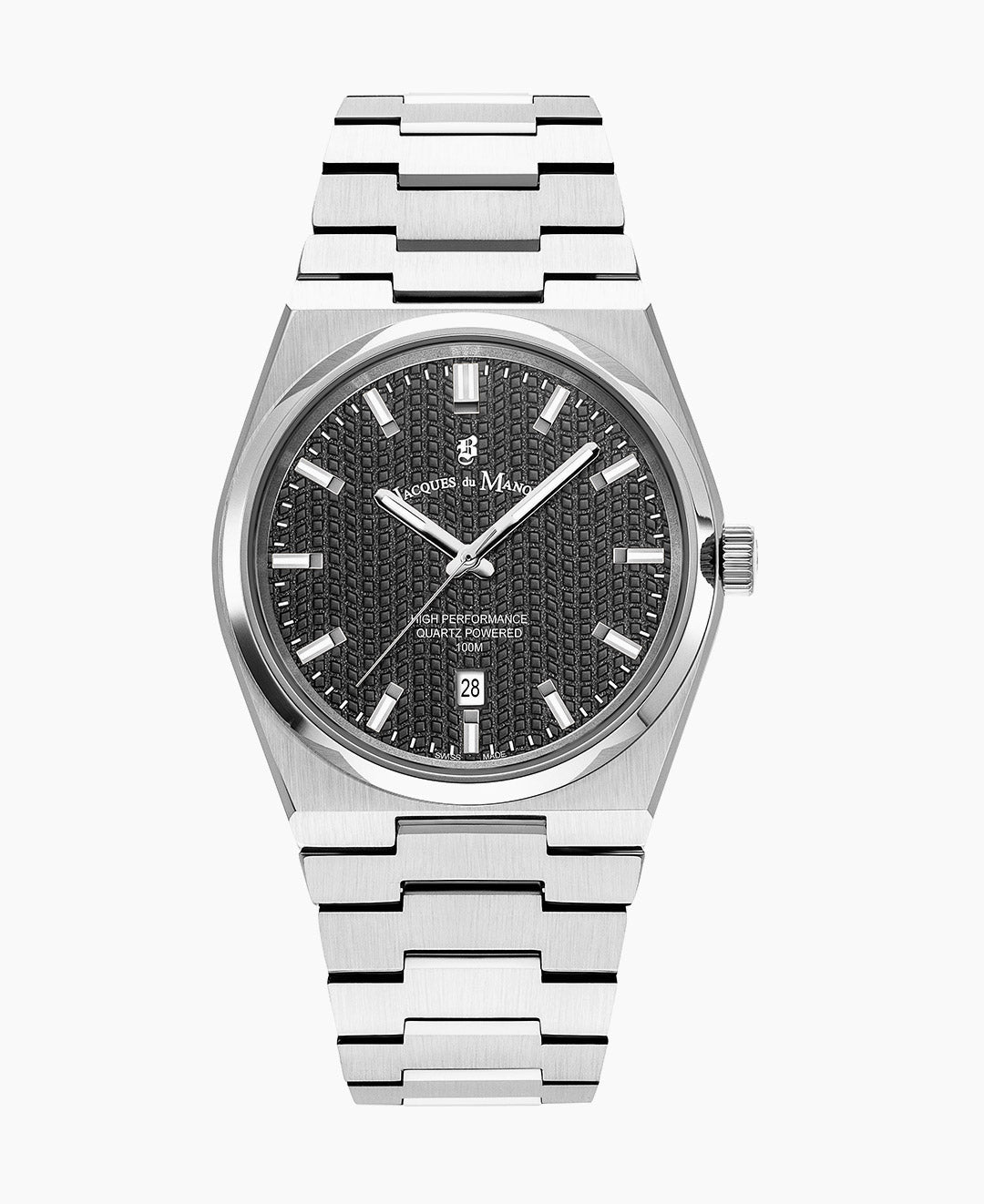 Jacques Du Manoir Horizon Gents Watch JWG03506 – Swiss Made, 41mm, Stainless Steel, Black Dial, Quartz, 10 ATM