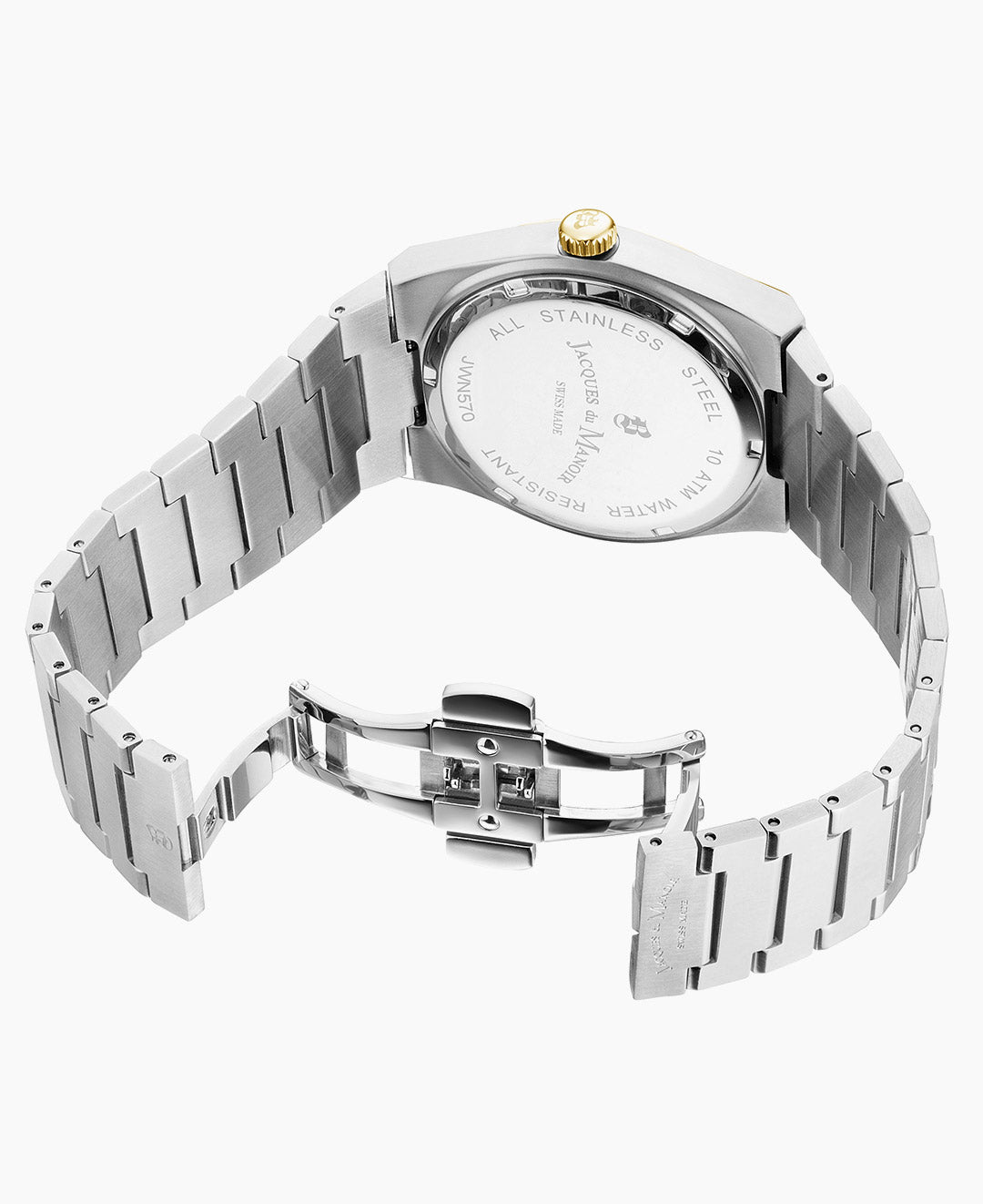 Jacques Du Manoir Horizon Gents Multifunction 41mm Swiss Quartz Silver Dial Men's Watch JWN05704