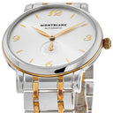 Montblanc Star Classique Unisex Automatic Watch MB107914, 39mm Two-Tone Case, Silver Dial, Swiss Made, Sapphire Crystal, 30m Water Resistance
