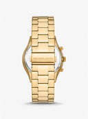 Michael Kors Slim Runway & Card Case Gift Set Gold-Tone 44mm Men's Watch | MK1076