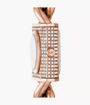 Michael Kors MK Chain Lock Gold Quartz 25mm Rose Ladies Watch | MK4827