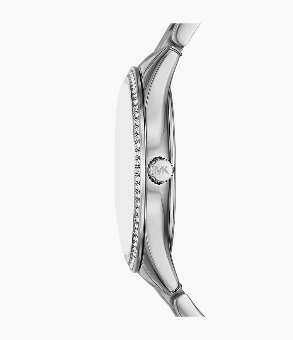 Michael Kors Lauryn MK4851SET 33mm Quartz Silver Ladies Watch Gift Set