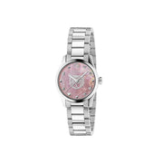 GUCCI G-Timeless Quartz Pink Mother of Pearl Dial Ladies Watch YA1265013
