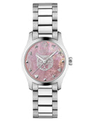 GUCCI G-Timeless Quartz Pink Mother of Pearl Dial Ladies Watch