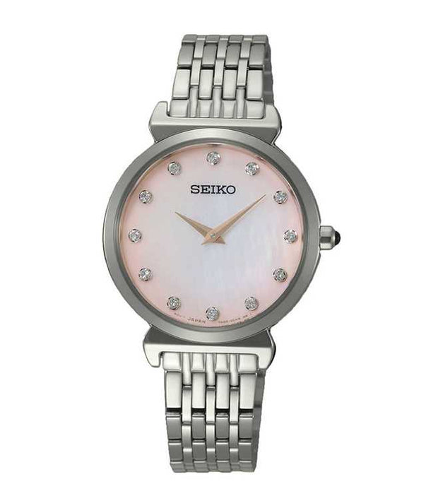 Seiko Quartz Diamond Ladies Watch SFQ803P1