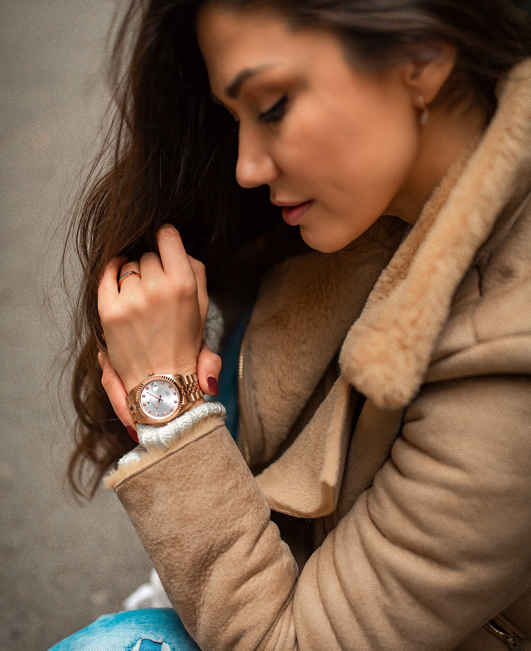 Jacques Du Manoir Inspiration Ladies Watch NRO.15 – Swiss Made, 36mm, Rose Gold PVD Stainless Steel, Silver Dial, Quartz