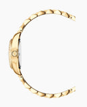 Jacques Du Manoir Inspiration Ladies Watch NRO.22 – Swiss Made, 26mm, Gold Bracelet, Black Dial, Quartz