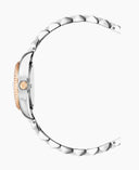 Jacques Du Manoir Inspiration Ladies Watch NRO.26 – Swiss Made, 26mm, Two-Tone Rose Gold, Brown Dial, Quartz
