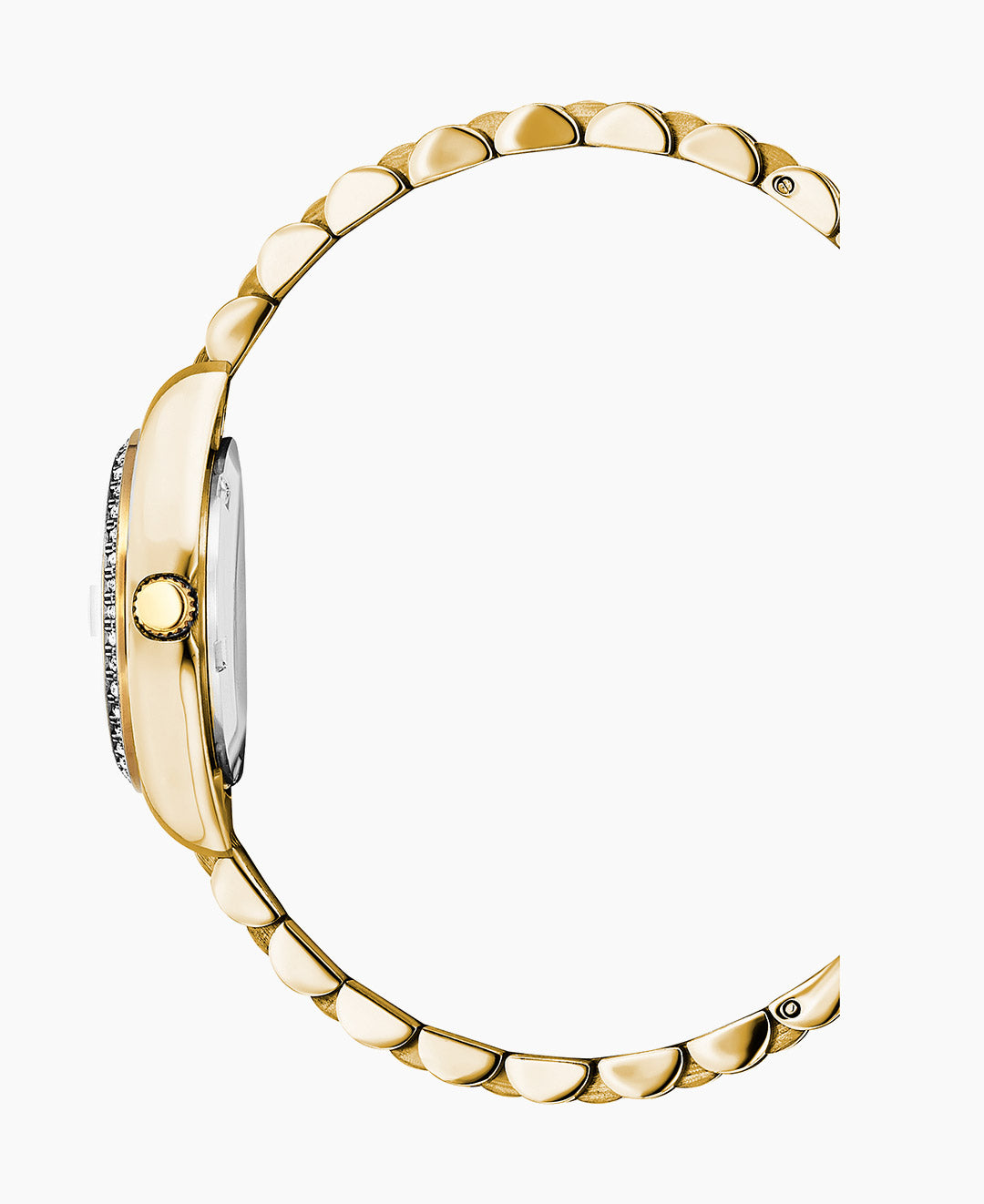 Jacques Du Manoir Inspiration Ladies Watch NROP.12 – Swiss Made, 26mm, Gold Bracelet, White Dial, Quartz