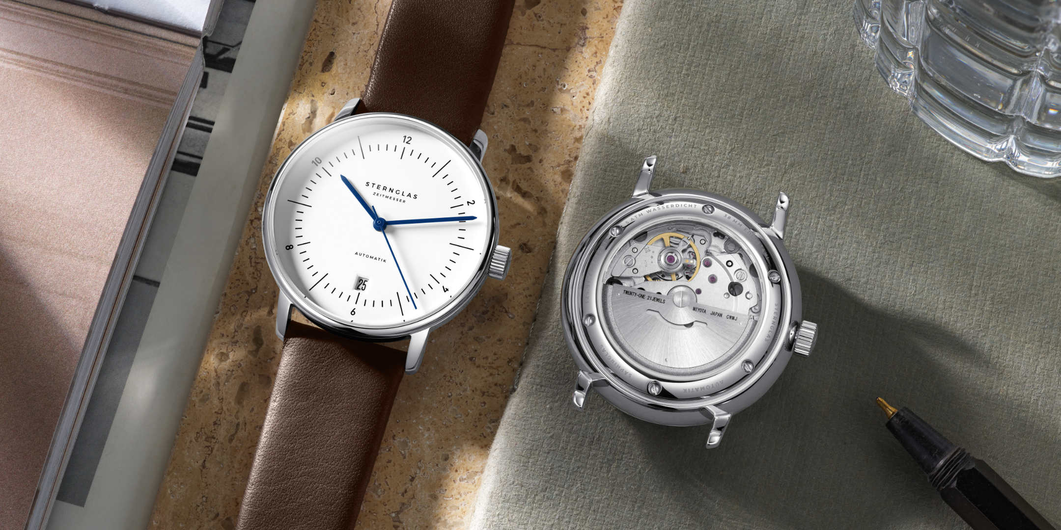 Sternglas Naos Men's 38 mm Automatic Watch