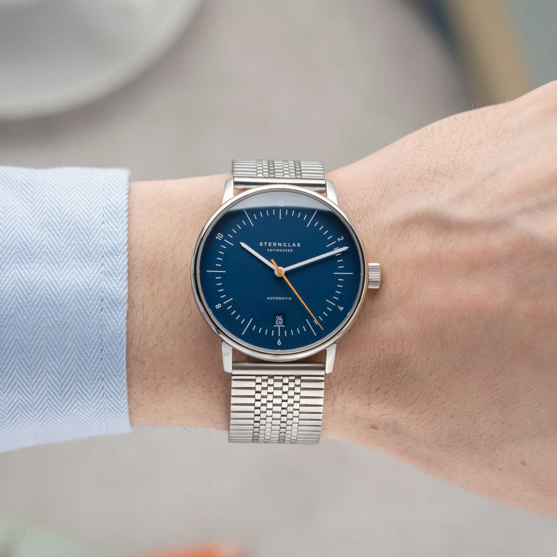 Sternglas Naos Men's 38 mm Automatic Watch