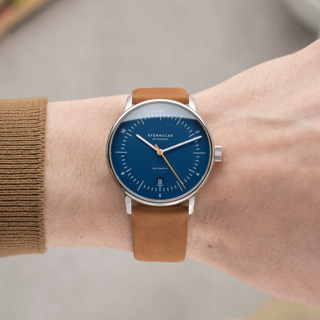 Sternglas Naos Men's 38 mm Automatic Watch