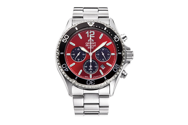 Orient RA-TX0207R Quartz Sports 42.8mm Solar-Powered Chronograph Men's Watch