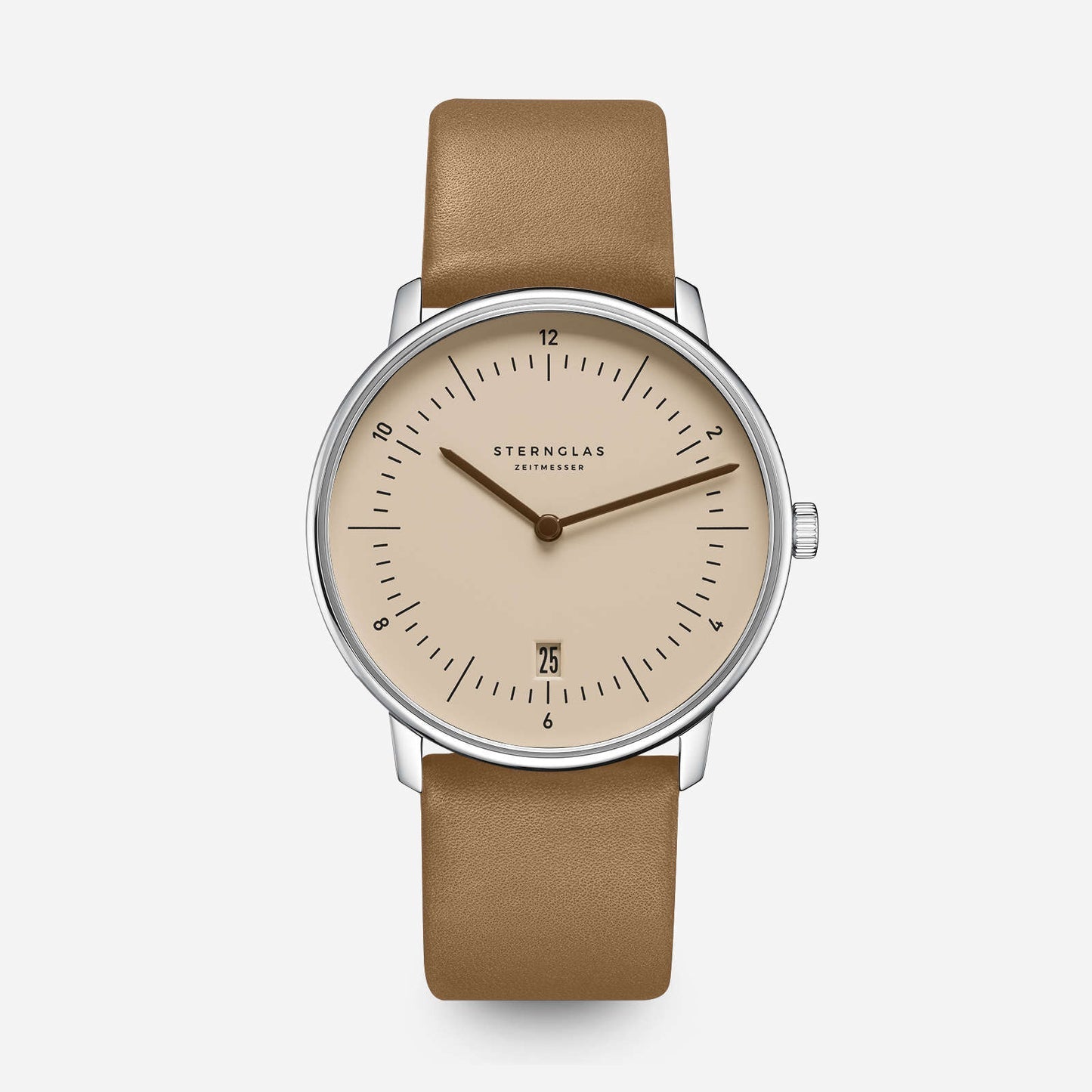 Sternglas Naos Sand Brown 38mm Miyota GR12 Quartz Men’s Watch