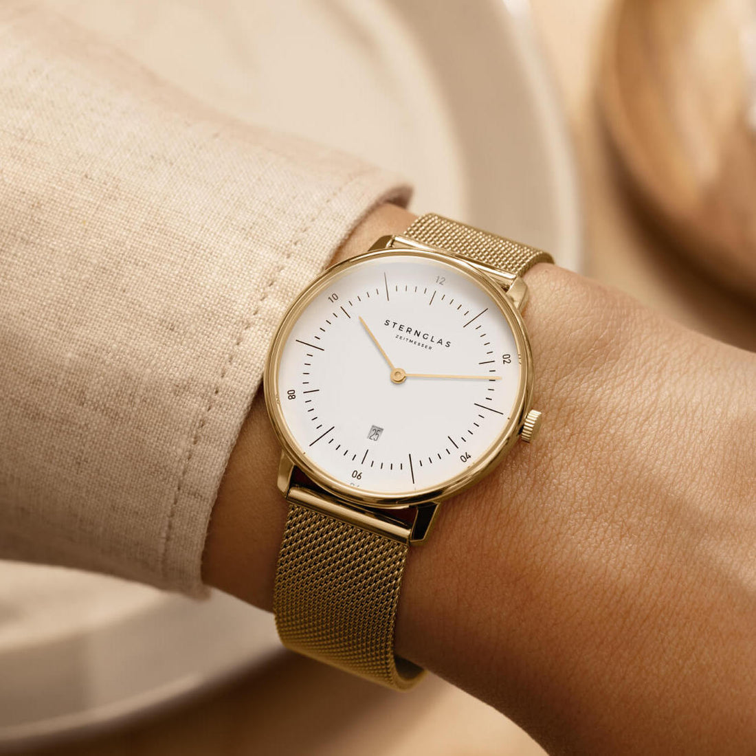 Sternglas Naos XS 33mm Ronda 784 Quartz Ladies Watch