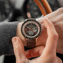 Sternglas Tachymeter 2.0 – Black / Brown Leather – S01-TM03-MO02