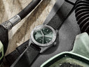 Sternglas MARUS 42mm Automatic Dive Watch S02-MA09-KA01, Green-Silver Dial, Sapphire Crystal, Black Rubber Strap, 20 ATM Water Resistant