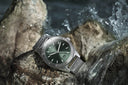 Sternglas MARUS 42mm Automatic Dive Watch S02-MA09-ME03, Green-Silver Dial, Sapphire Crystal, Stainless Steel Strap, 20 ATM Water Resistant