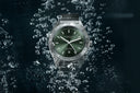 Sternglas MARUS 42mm Automatic Dive Watch S02-MA09-ME03, Green-Silver Dial, Sapphire Crystal, Stainless Steel Strap, 20 ATM Water Resistant