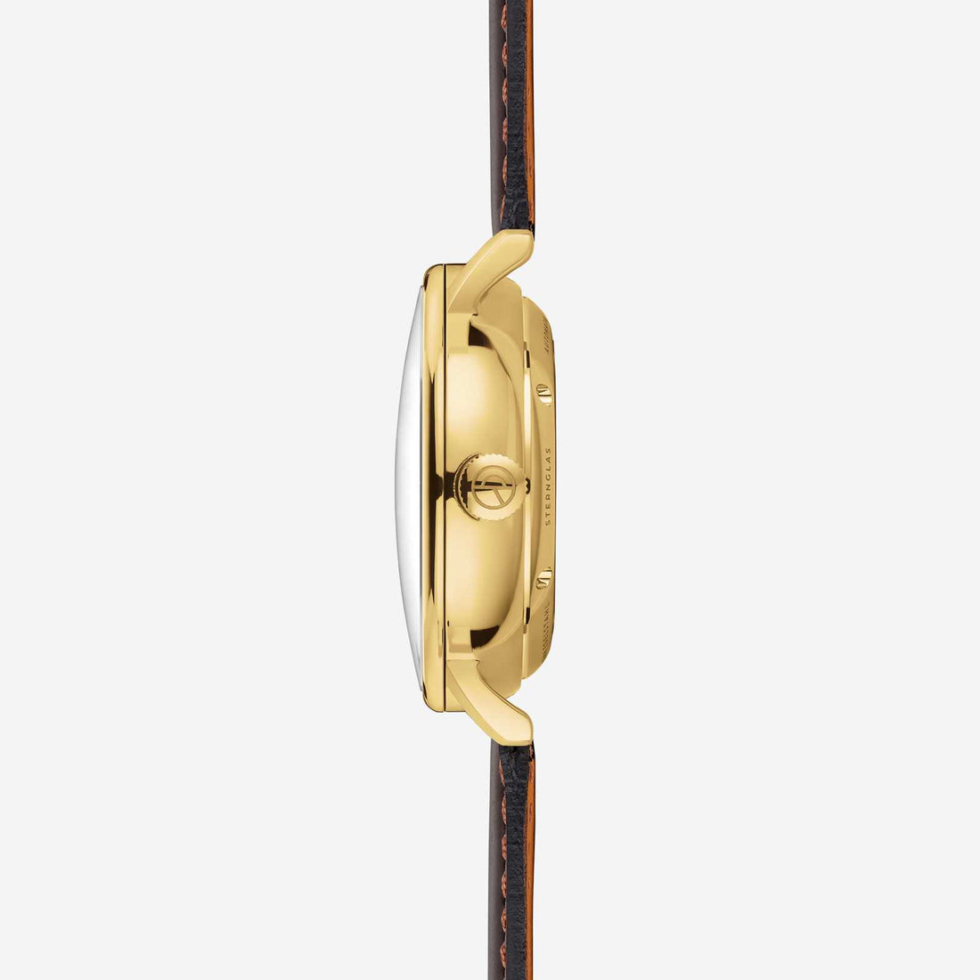 Sternglas Naos Automatik – Dark Green Gold with Brown Leather