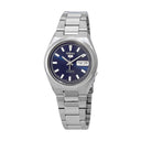 Seiko 5 SNKC51J1 – 37mm Automatic Watch, Blue Dial, Stainless Steel Bracelet, Hardlex Crystal, Day-Date Display, 40-Hour Power Reserve