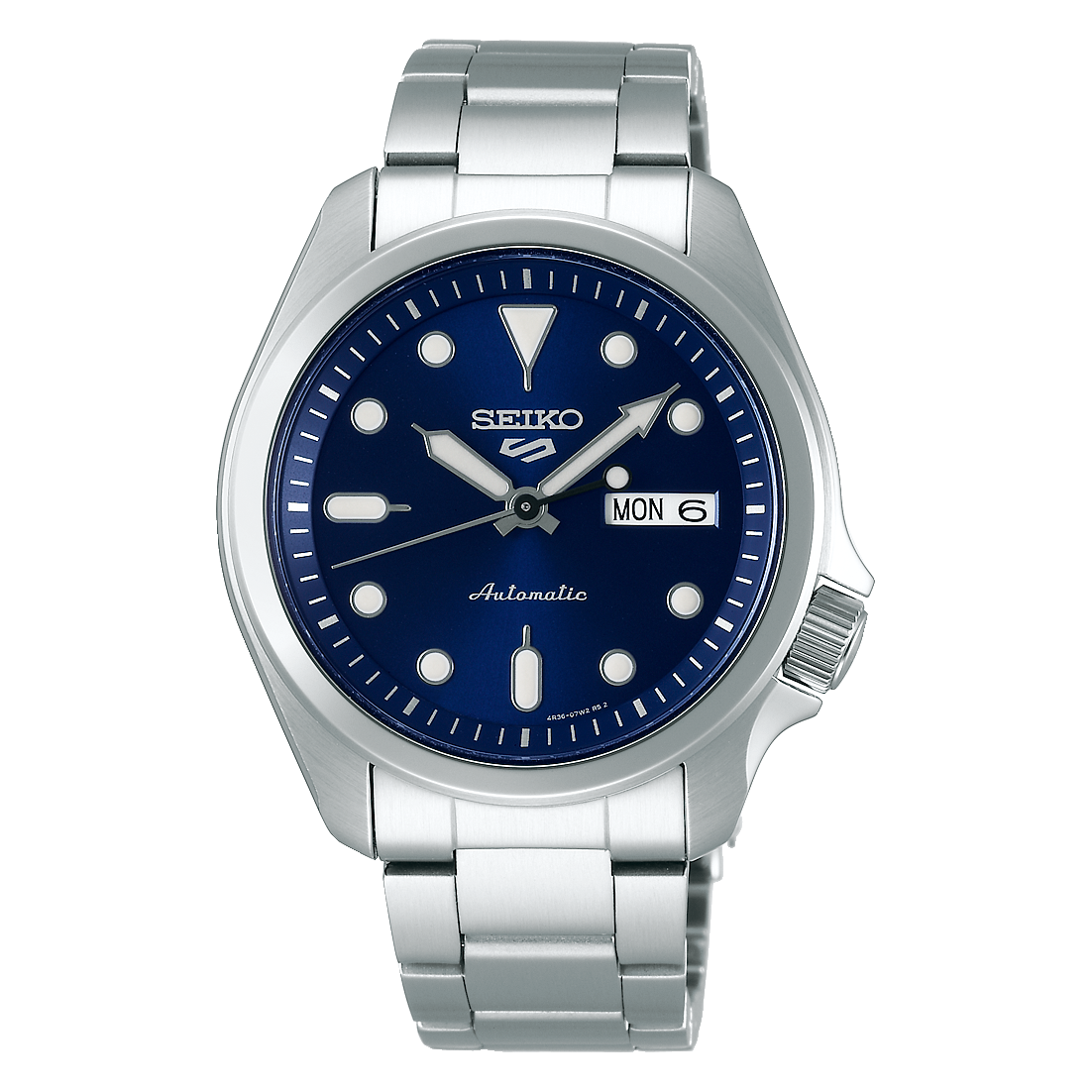 Seiko 5 Sports SRPE53K1 – Japanese Made 40mm Automatic Watch, Blue Dial, Stainless Steel Bracelet, Hardlex Crystal, 10 Bar Water Resistance