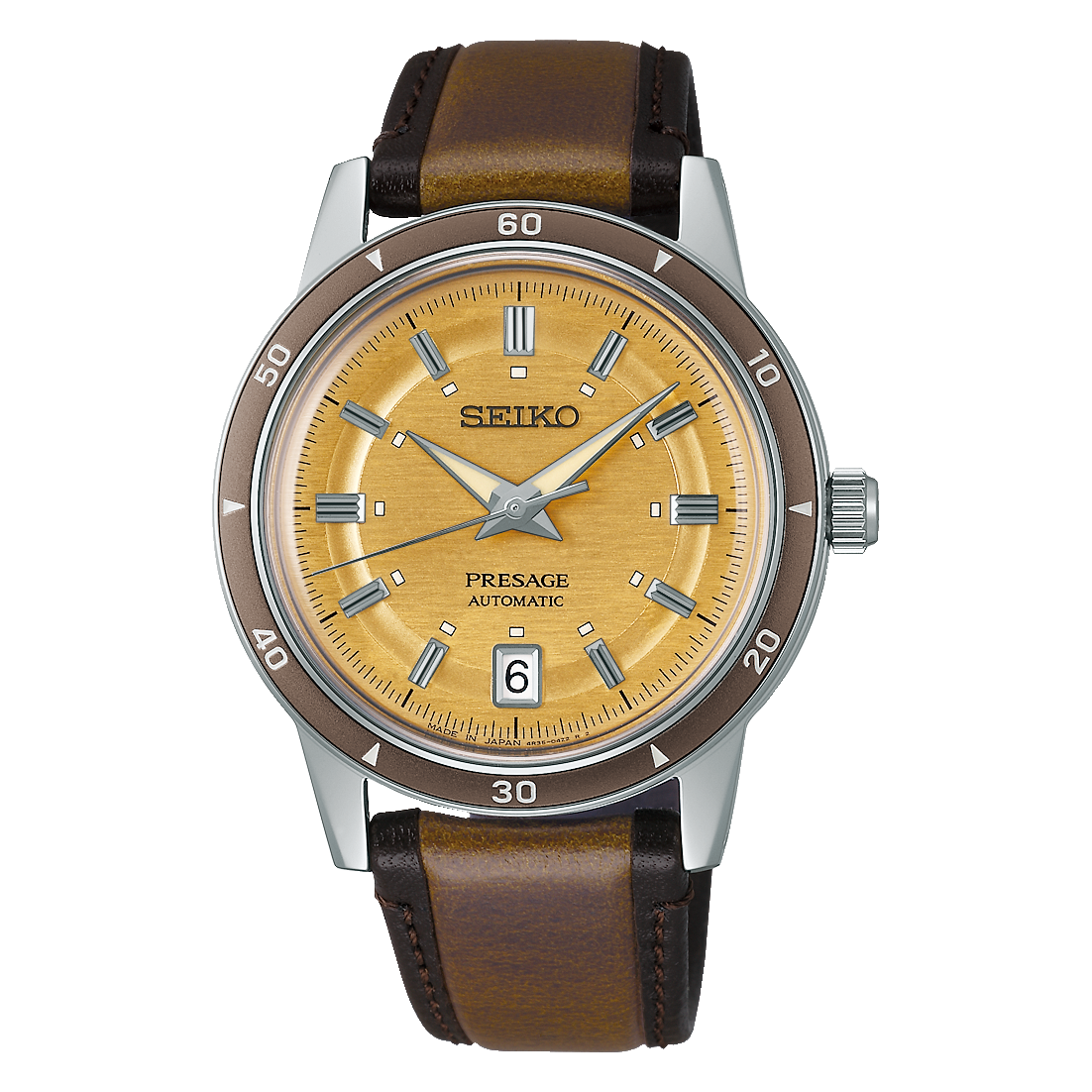Seiko Presage Style60’s 39.5mm Automatic Mens Watch SRPL75J1