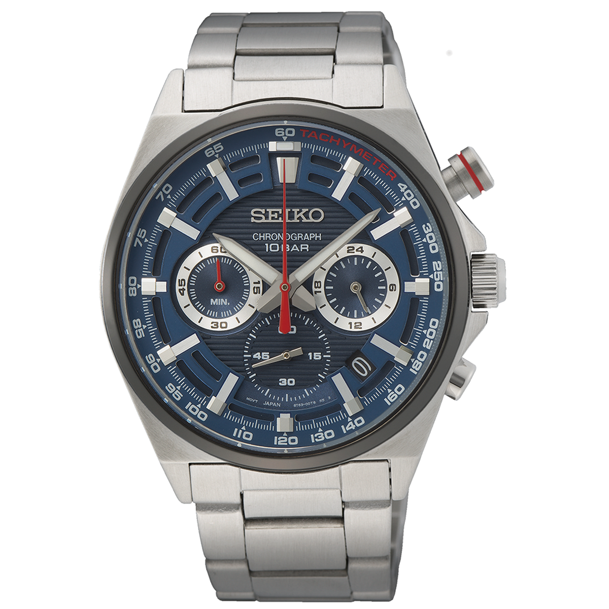Seiko Chronograph 41 mm Quartz Mens Watch SSB407P1
