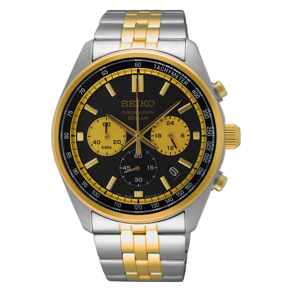 Seiko Chronograph 41.5mm Quartz Mens Watch SSB430P1