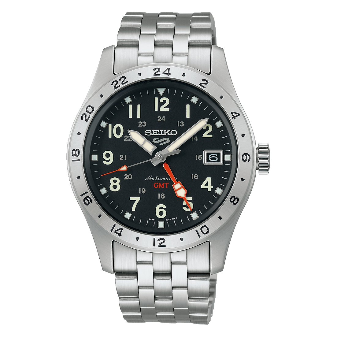 Seiko 5 Sports Field SSK023K1 39.4mm Automatic GMT Mens Watch
