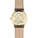 Sternglas BERLIN 38mm Quartz Watch S01-BE14-HE01, Sepia Gold Dial, Sapphire Crystal, Heritage Dark Brown Leather Strap, 5 ATM Water Resistant