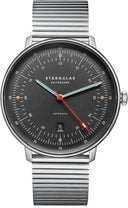 Sternglas Hamburg Automatik Edition Neuwerk 42mm Watch S02-HHN11-ME06, Storm Grey Dial, Sapphire Crystal, Stainless Steel Segment Strap, 5 ATM Water Resistant