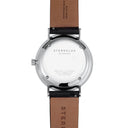 Sternglas Ivo 40mm Quartz Watch S01-IV01-PR07, White Dial, Sapphire Crystal, Premium Black Leather Strap, 5 ATM Water Resistant