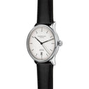 Sternglas KANTON 2.0 39mm Automatic Watch S02-KF10-MO01, Silver Dial, Sapphire Crystal, Modena Black Leather Strap, 5 ATM Water Resistant