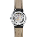 Sternglas KANTON 2.0 39mm Automatic Watch S02-KF10-MO01, Silver Dial, Sapphire Crystal, Modena Black Leather Strap, 5 ATM Water Resistant