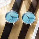 Sternglas LUMATIK Automatic 38mm Watch S02-LM17-PR04, Light Blue Dial, Sapphire Crystal, Dark Brown Leather Strap, 5 ATM Water Resistant